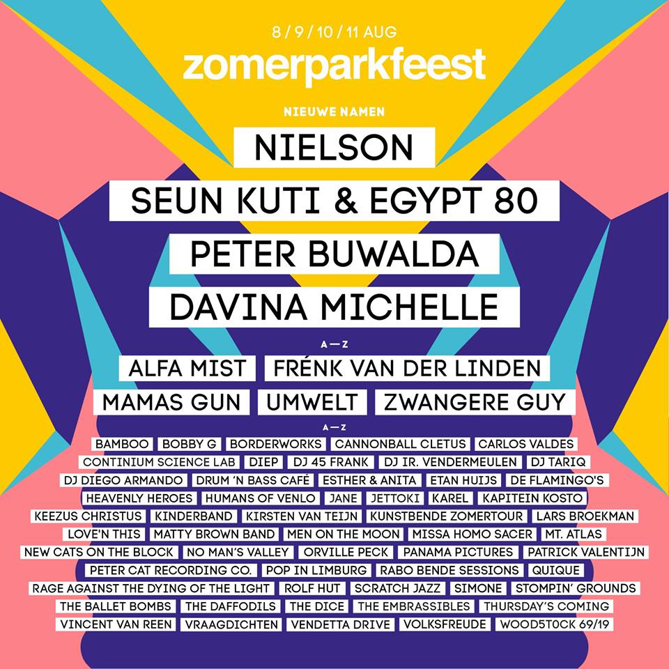 Zomerparkfeest kleurt zijn programma volledig in met onder meer Alfa